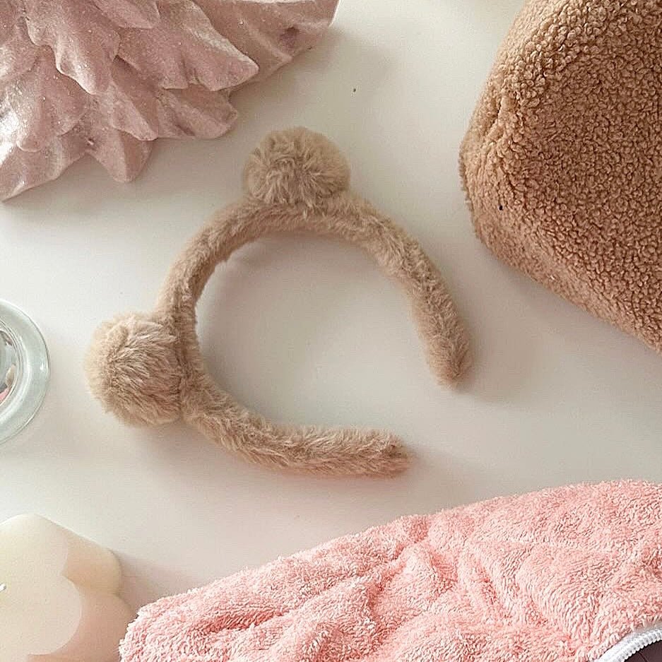 bandeau, bandeau teddy, bandeau skincare , cute bandeau, accessoires , teddy bears, beauté