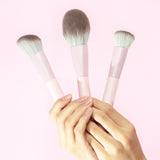 Makeup brush kit with case