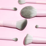 Makeup brush kit with case